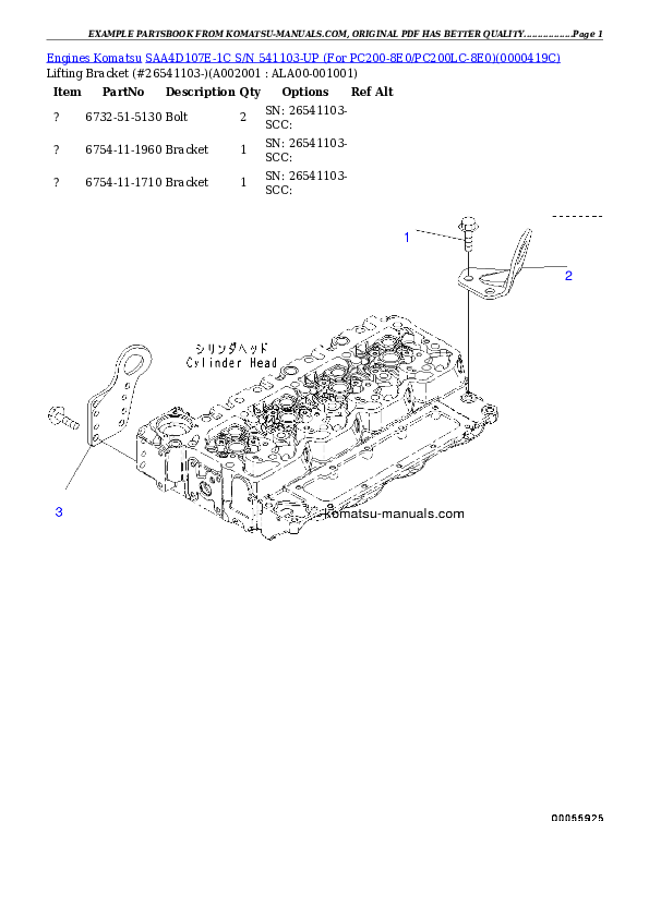 Komatsu saa4d107e-1c parts books engines download Komatsu saa4d107e-1c parts books engines download
