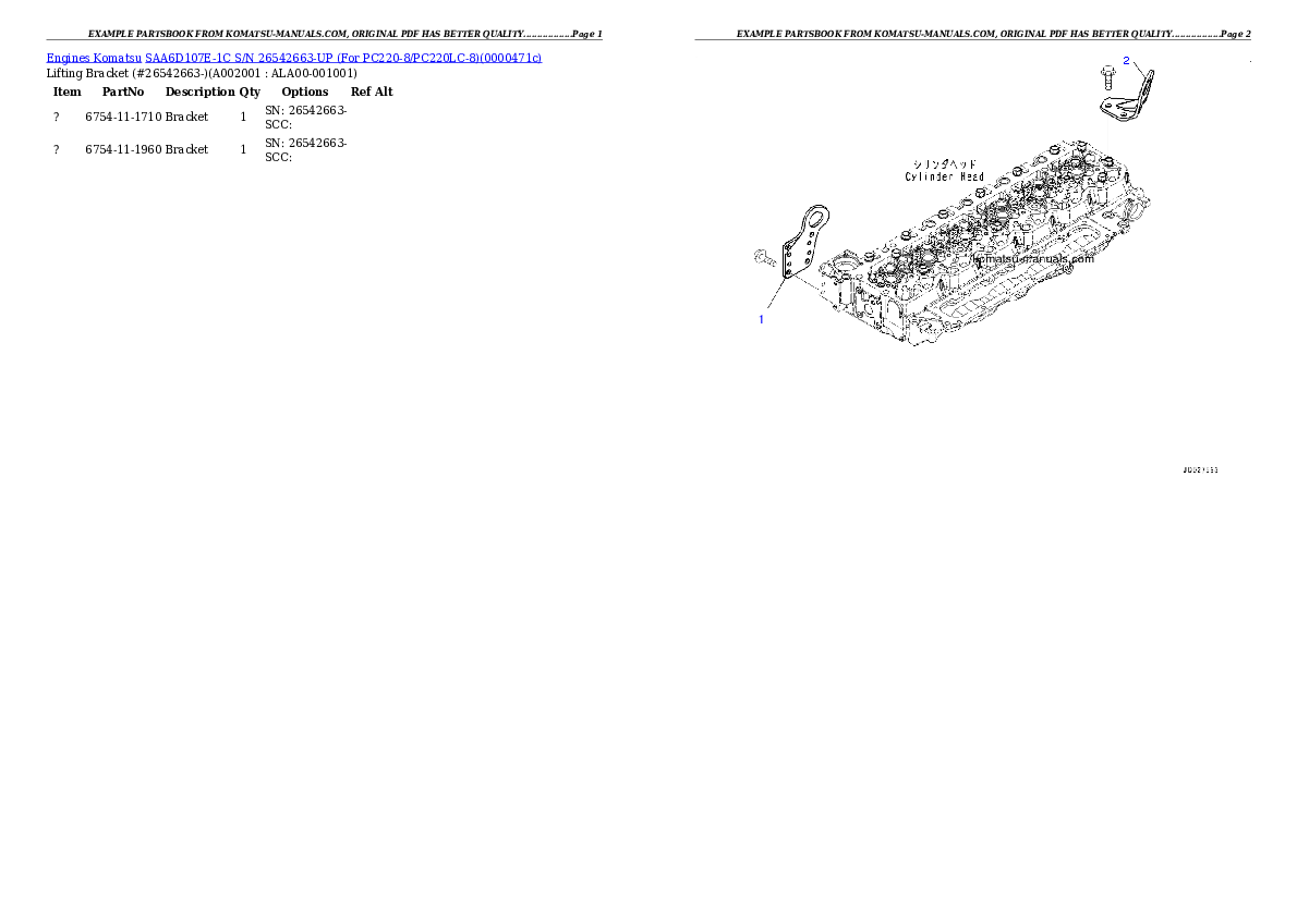 Komatsu saa6d107e-1c parts books engines download Komatsu saa6d107e-1c parts books engines download