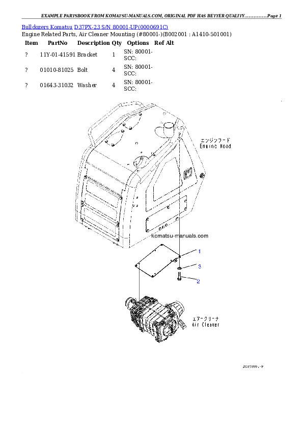 Komatsu d37px-23 parts books bulldozers download Komatsu d37px-23 parts books bulldozers download