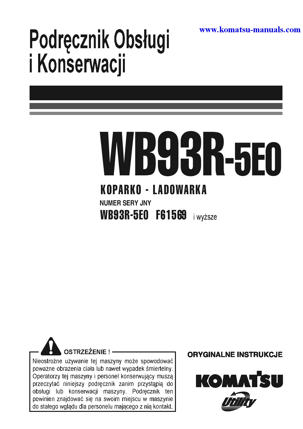 Komatsu wb93r-5(ita)-tier 3 operation and maintenance manuals backhoe loaders download Komatsu wb93r-5(ita)-tier 3 operation and maintenance manuals backhoe loaders download