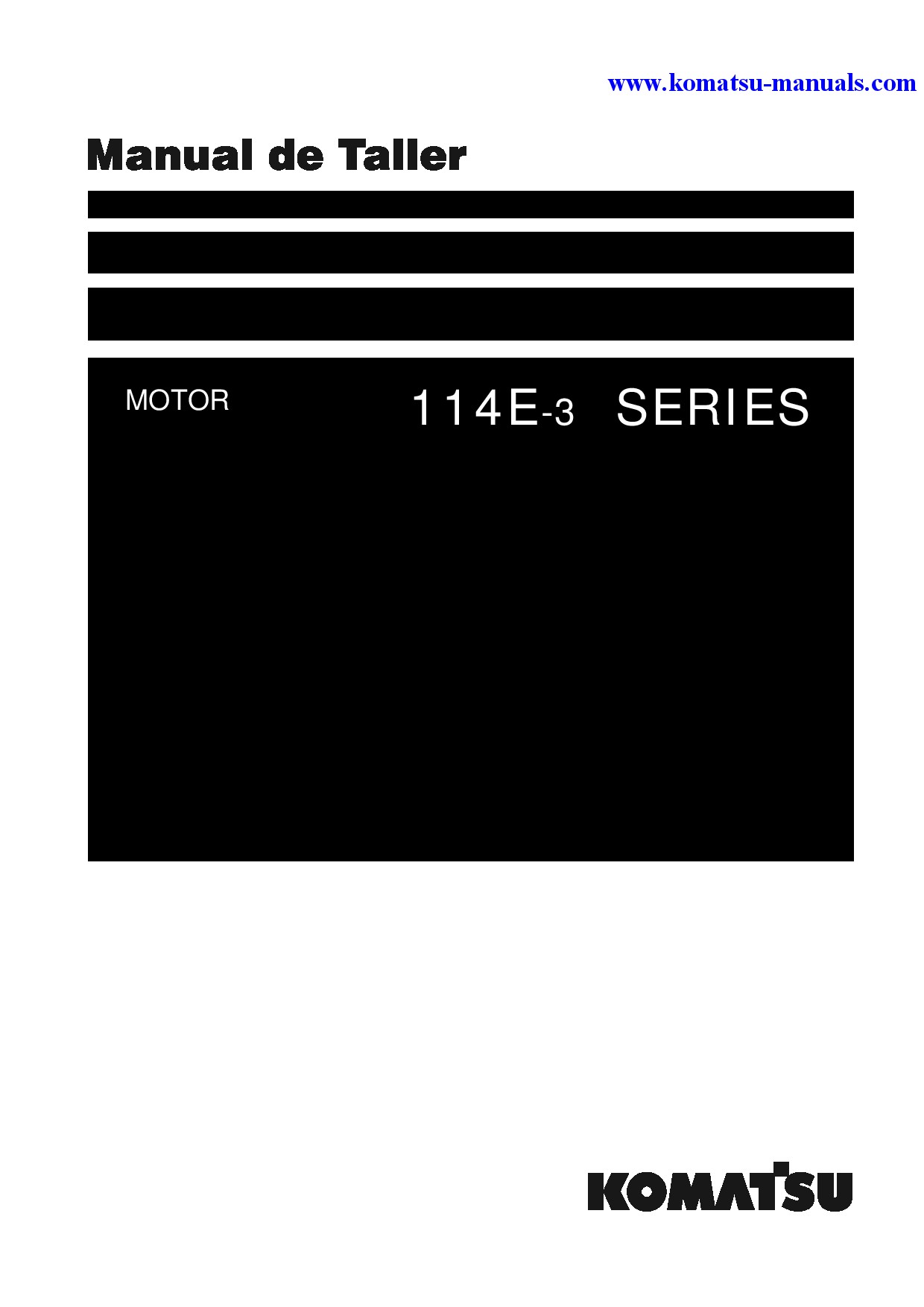 Komatsu 114e-3 series(jpn) shop manual (spanish) + partsbook (english) shop manuals engines download Komatsu 114e-3 series(jpn) shop manual (spanish) + partsbook (english) shop manuals engines download