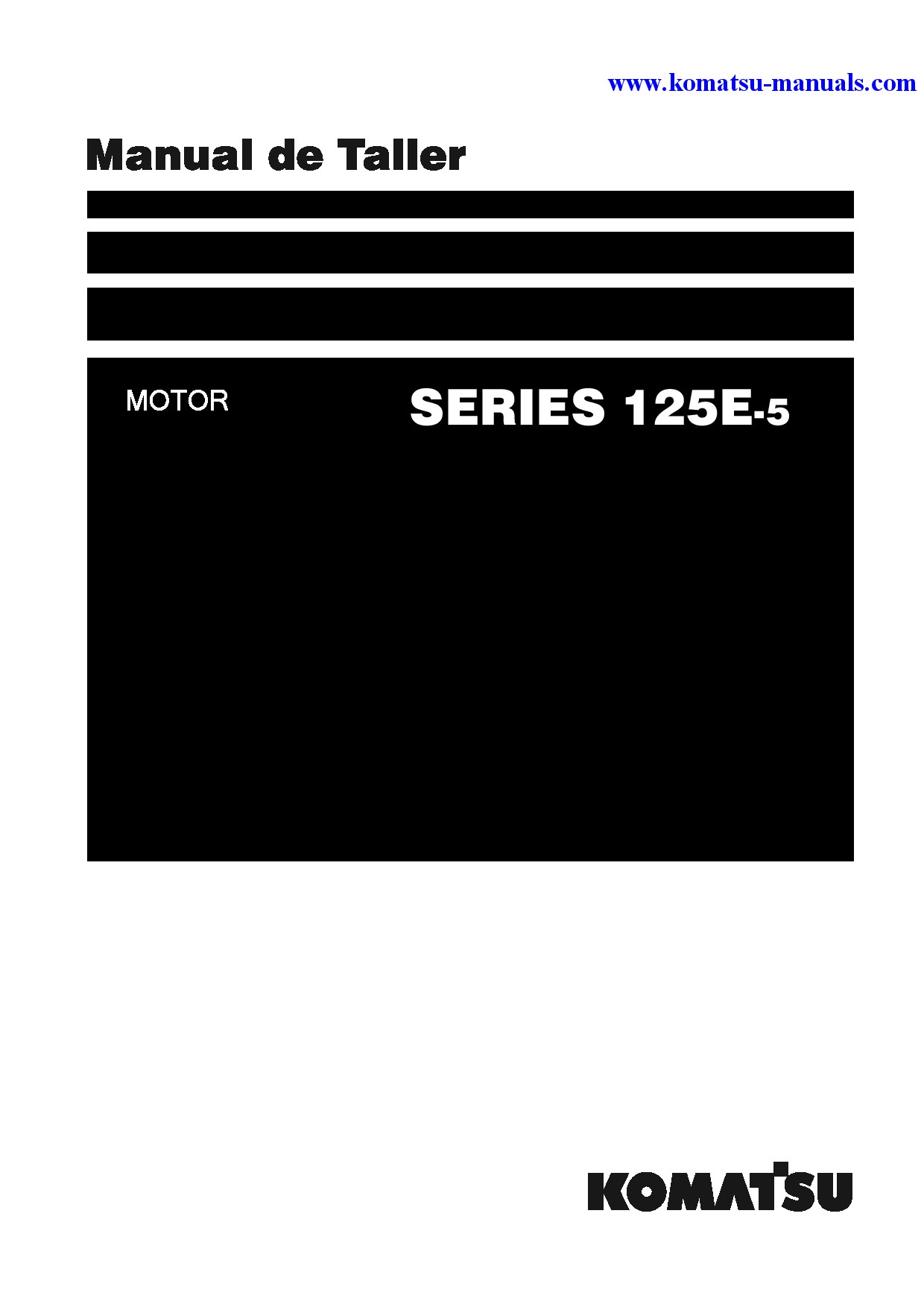 Komatsu 125e-5 series(jpn) shop manual (spanish) + partsbook (english) shop manuals engines download Komatsu 125e-5 series(jpn) shop manual (spanish) + partsbook (english) shop manuals engines download