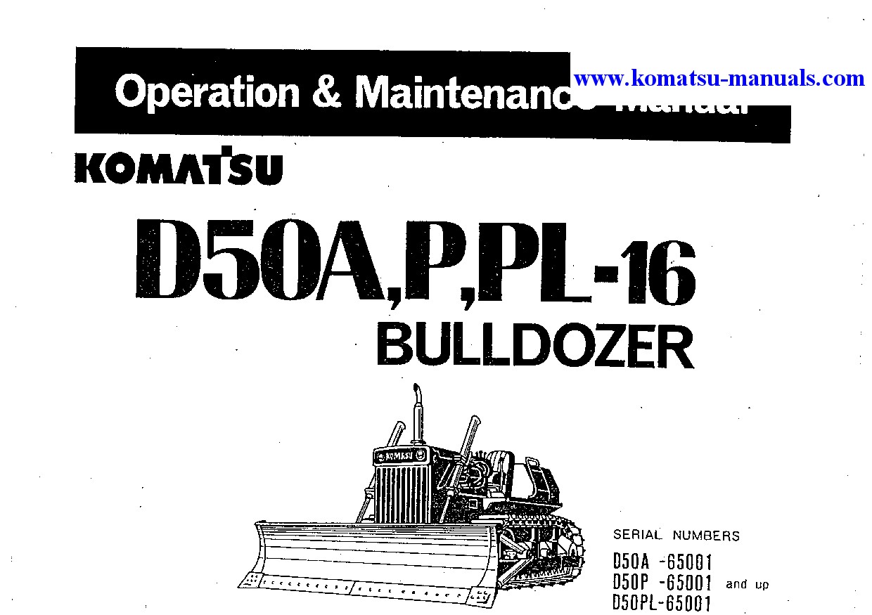 Komatsu d50pl-16(jpn) operation and maintenance manuals bulldozers download Komatsu d50pl-16(jpn) operation and maintenance manuals bulldozers download