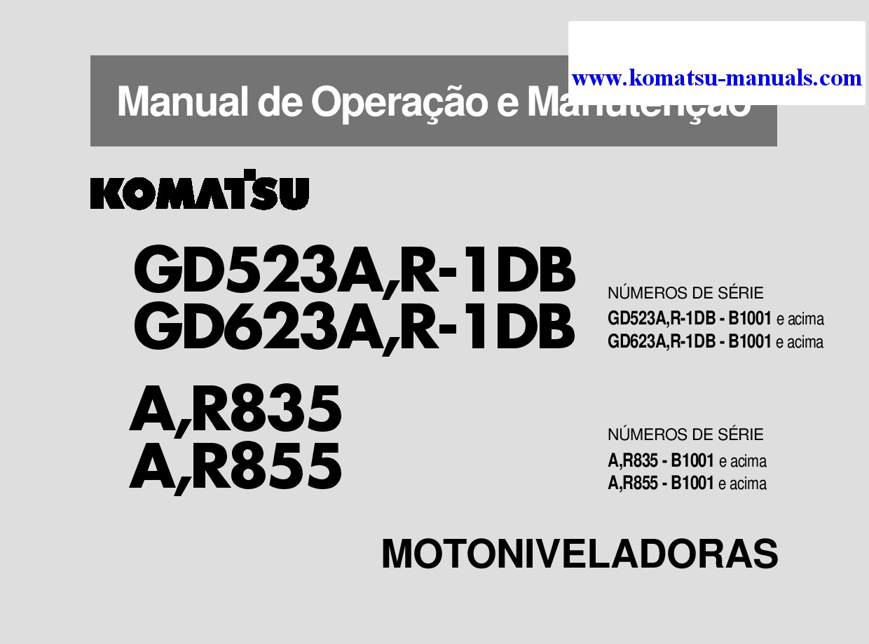 Komatsu gd623a-1(jpn) operation and maintenance manuals motor graders download Komatsu gd623a-1(jpn) operation and maintenance manuals motor graders download