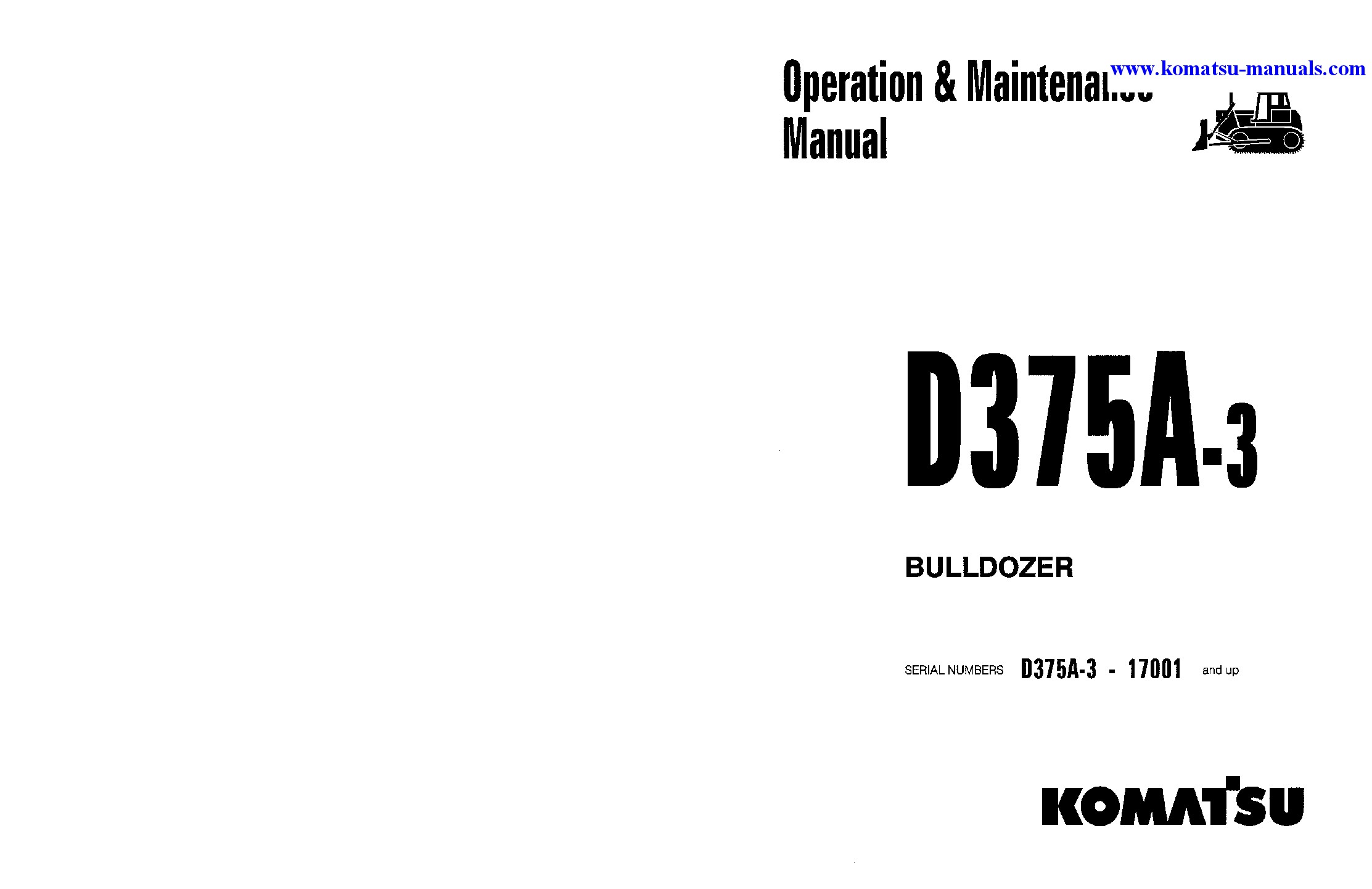 Komatsu d375a-3(jpn)-6-track roller operation and maintenance manuals bulldozers download Komatsu d375a-3(jpn)-6-track roller operation and maintenance manuals bulldozers download