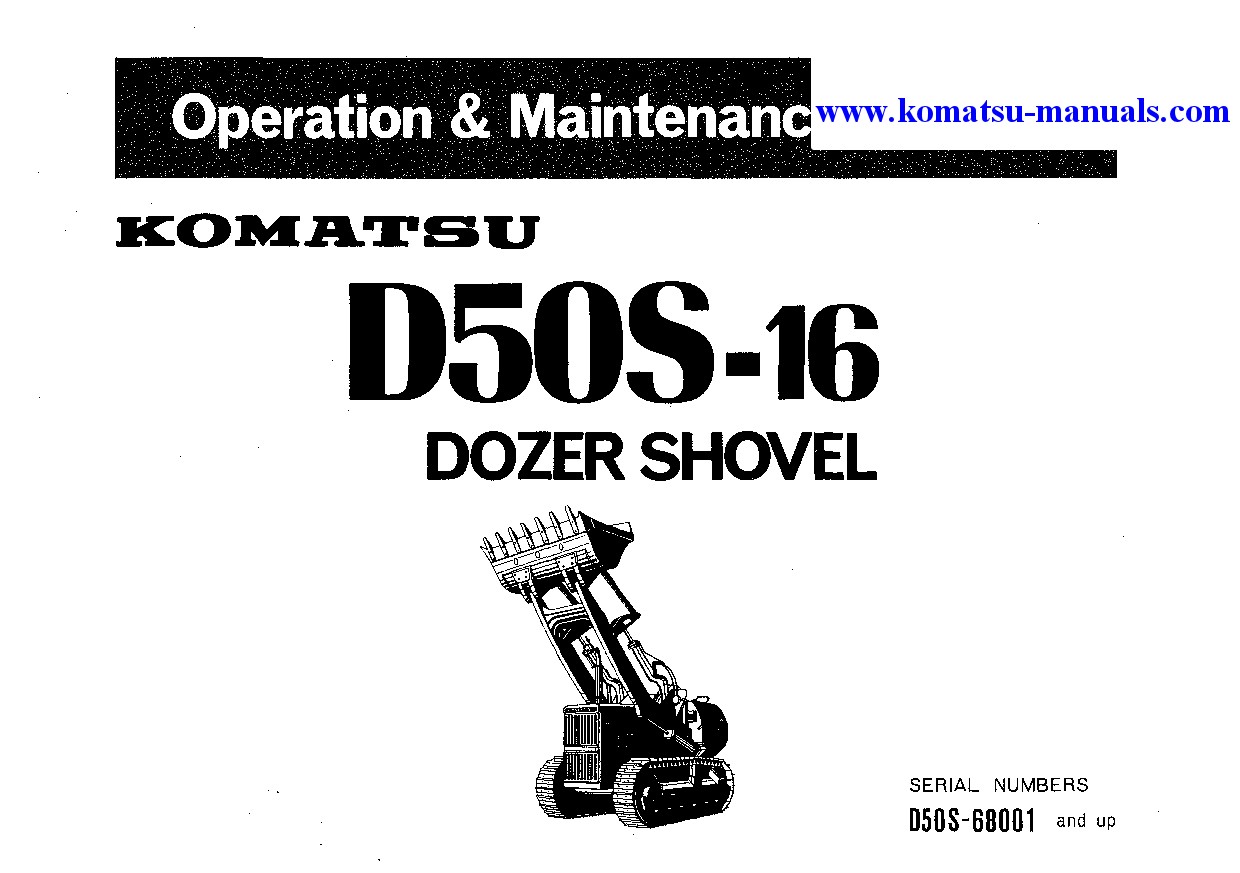 Komatsu d50s-16(jpn) operation and maintenance manuals crawler loaders download Komatsu d50s-16(jpn) operation and maintenance manuals crawler loaders download