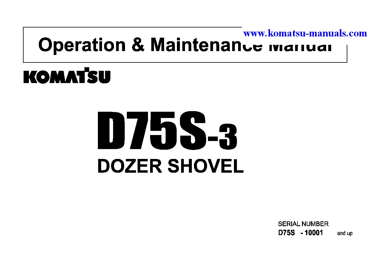 Komatsu d75s-3(jpn) operation and maintenance manuals bulldozers download Komatsu d75s-3(jpn) operation and maintenance manuals bulldozers download
