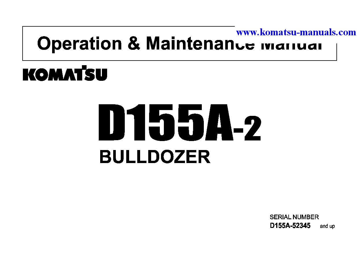 Komatsu d155a-2(jpn) operation and maintenance manuals crawler loaders download Komatsu d155a-2(jpn) operation and maintenance manuals crawler loaders download