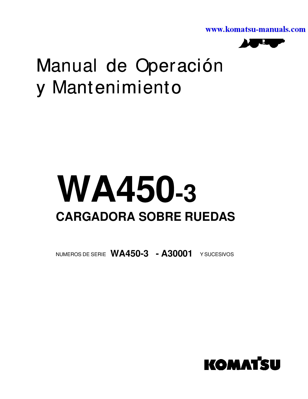 Komatsu wa450-3(usa)-l operation and maintenance manuals wheel loaders download Komatsu wa450-3(usa)-l operation and maintenance manuals wheel loaders download