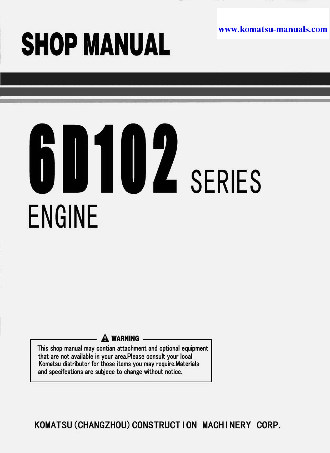 Komatsu 6d102 series(chn) shop manual (english) + partsbook (english) shop manuals generators download Komatsu 6d102 series(chn) shop manual (english) + partsbook (english) shop manuals generators download