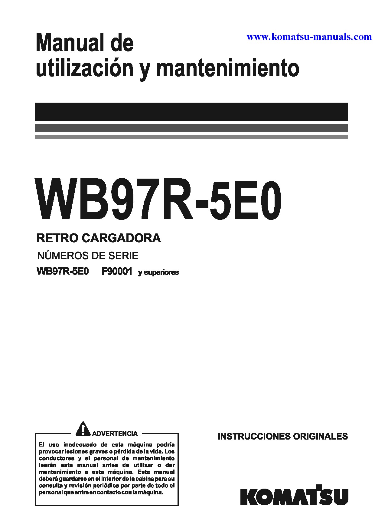Komatsu wb97r-5(ita)-tier 3 operation and maintenance manuals backhoe loaders download Komatsu wb97r-5(ita)-tier 3 operation and maintenance manuals backhoe loaders download