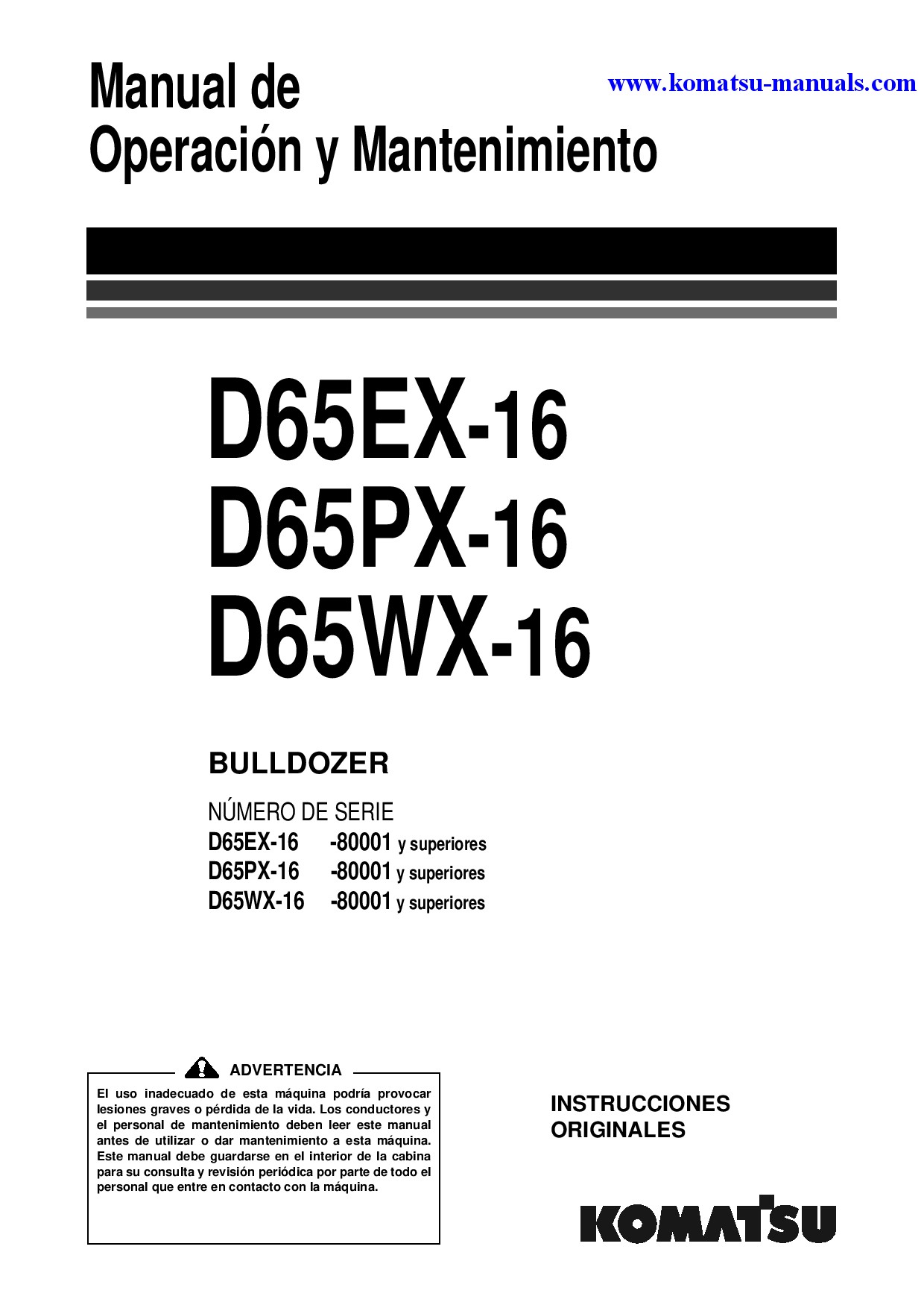 Komatsu d65wx-16(jpn) operation and maintenance manuals bulldozers download Komatsu d65wx-16(jpn) operation and maintenance manuals bulldozers download