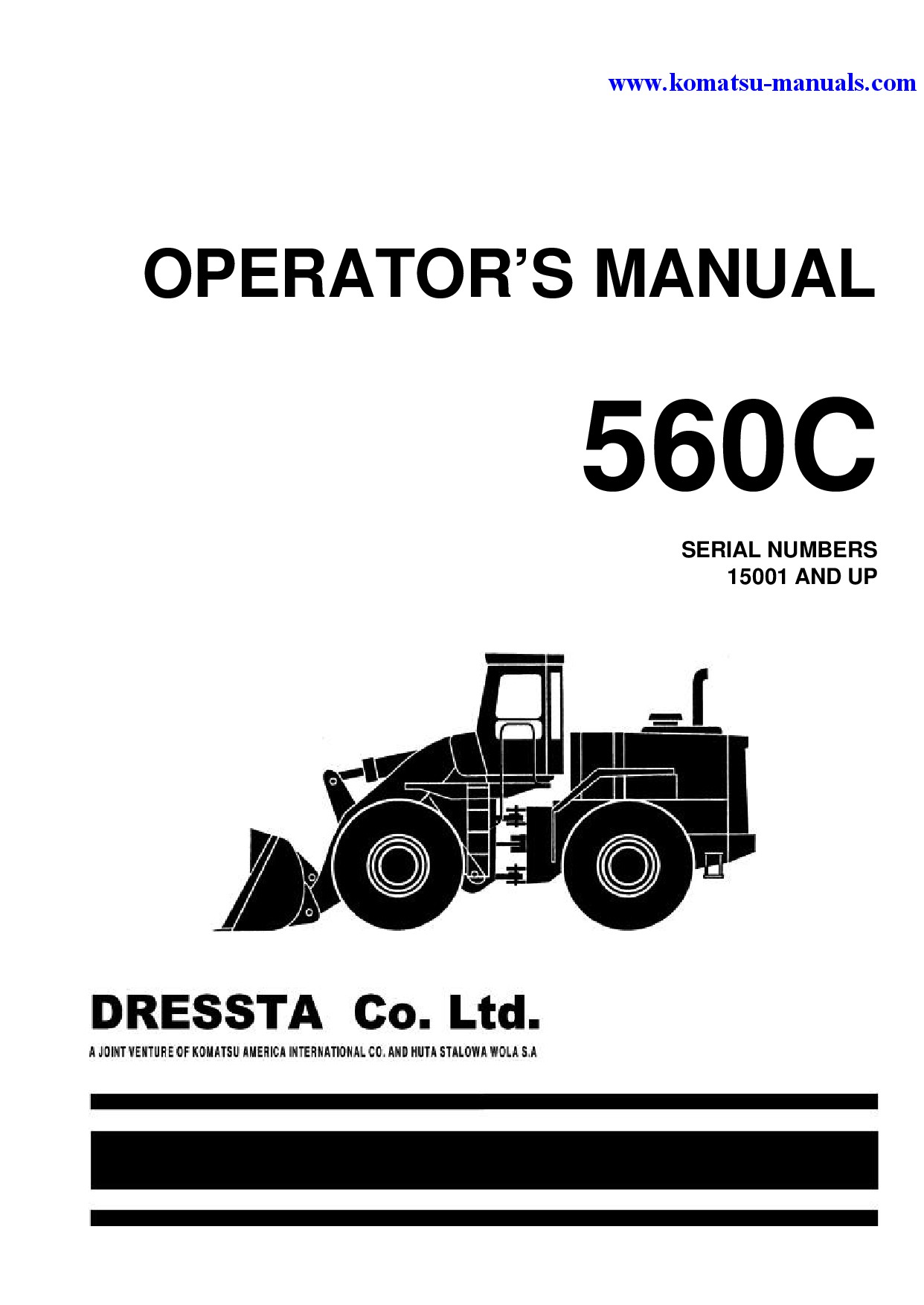 Komatsu 560c operation and maintenance manuals wheel loaders download Komatsu 560c operation and maintenance manuals wheel loaders download