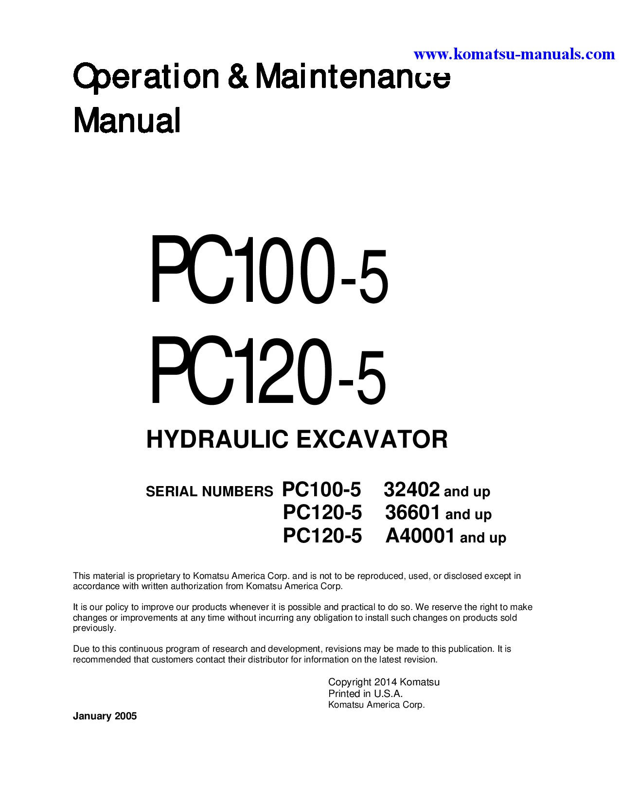 Komatsu pc120-5(jpn) operation and maintenance manuals excavators crawler download Komatsu pc120-5(jpn) operation and maintenance manuals excavators crawler download