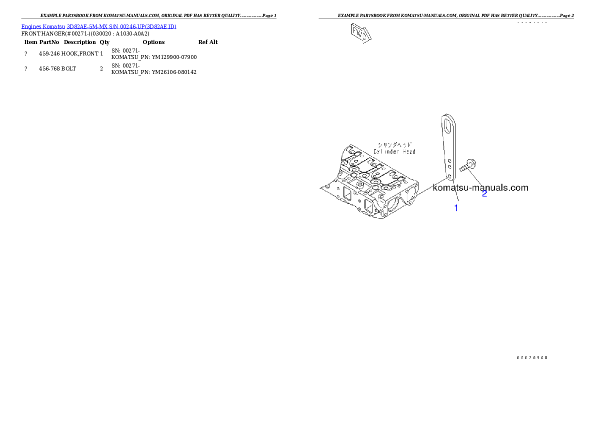 Komatsu 3d82ae-5m-mx parts books engines download Komatsu 3d82ae-5m-mx parts books engines download