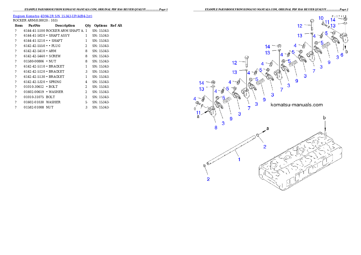 Komatsu 4d94-2r parts books engines download Komatsu 4d94-2r parts books engines download