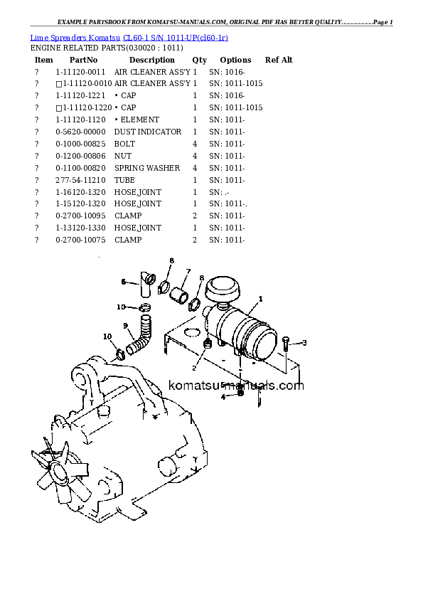 Komatsu cl60-1 parts books other download Komatsu cl60-1 parts books other download