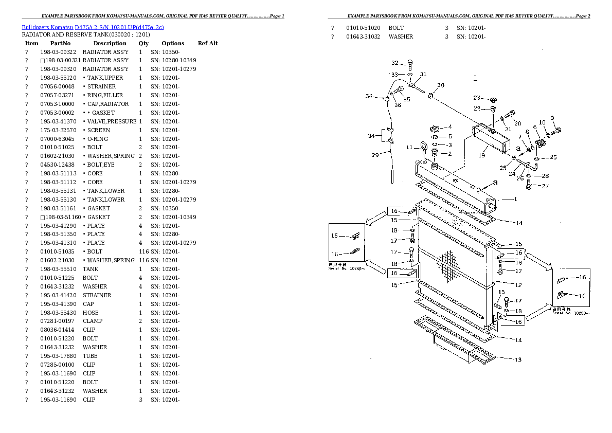 Komatsu d475a-2 parts books bulldozers download Komatsu d475a-2 parts books bulldozers download