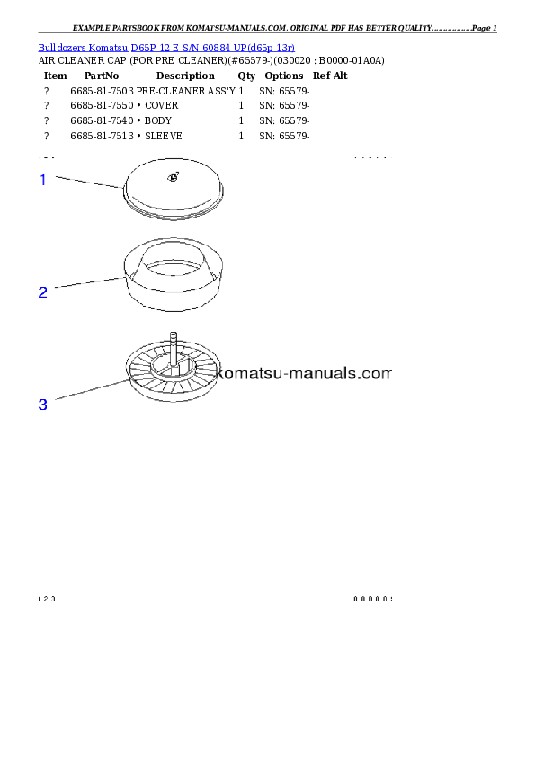 Komatsu d65p-12-e parts books bulldozers download Komatsu d65p-12-e parts books bulldozers download
