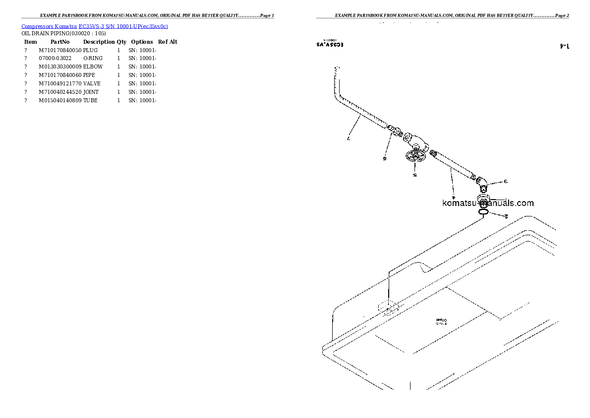 Komatsu ec35vs-3 parts books other download Komatsu ec35vs-3 parts books other download