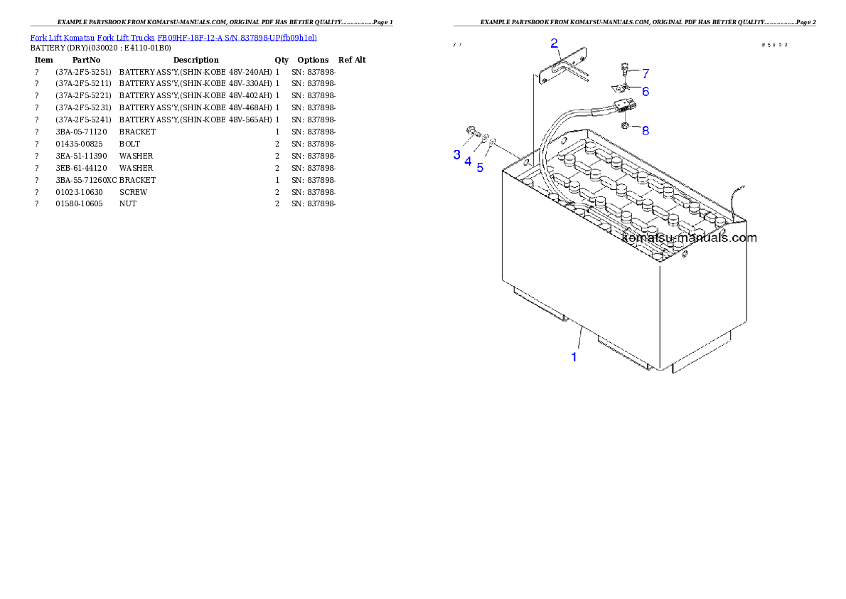 Komatsu fb09hf-18f-12-a parts books forklifts download Komatsu fb09hf-18f-12-a parts books forklifts download