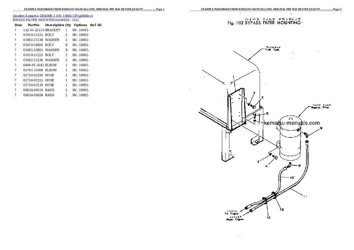 Komatsu gd600r-1 parts books graders download Komatsu gd600r-1 parts books graders download