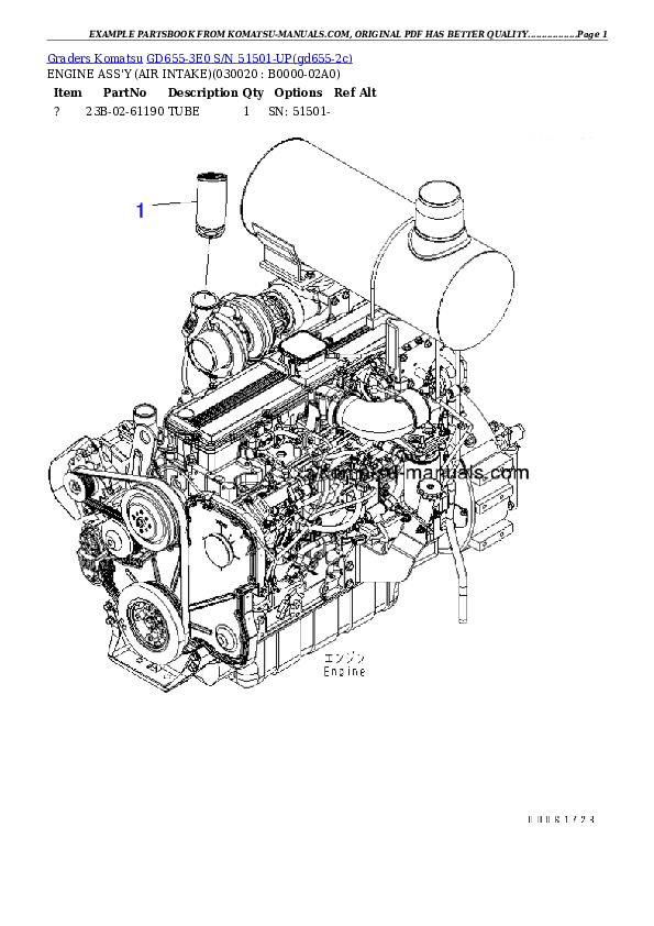 Komatsu gd655-3e0 parts books graders download Komatsu gd655-3e0 parts books graders download
