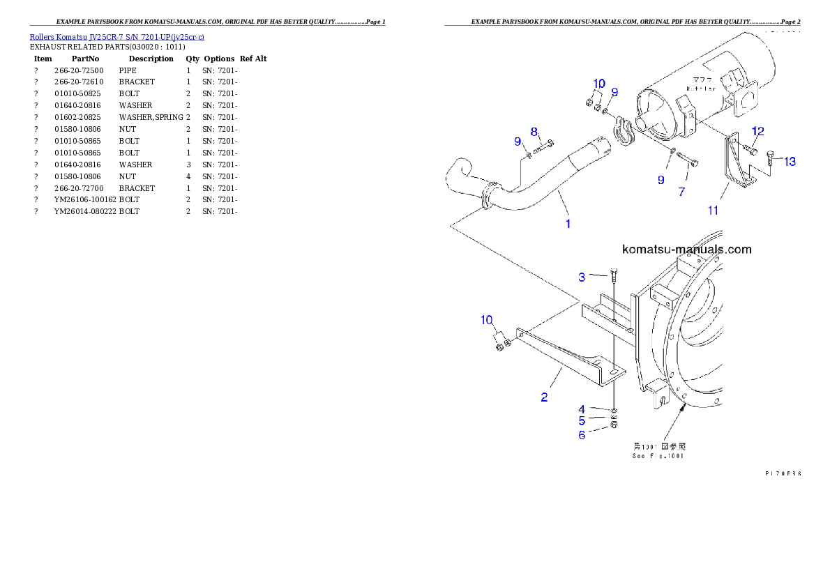 Komatsu jv25cr-7 parts books other download Komatsu jv25cr-7 parts books other download