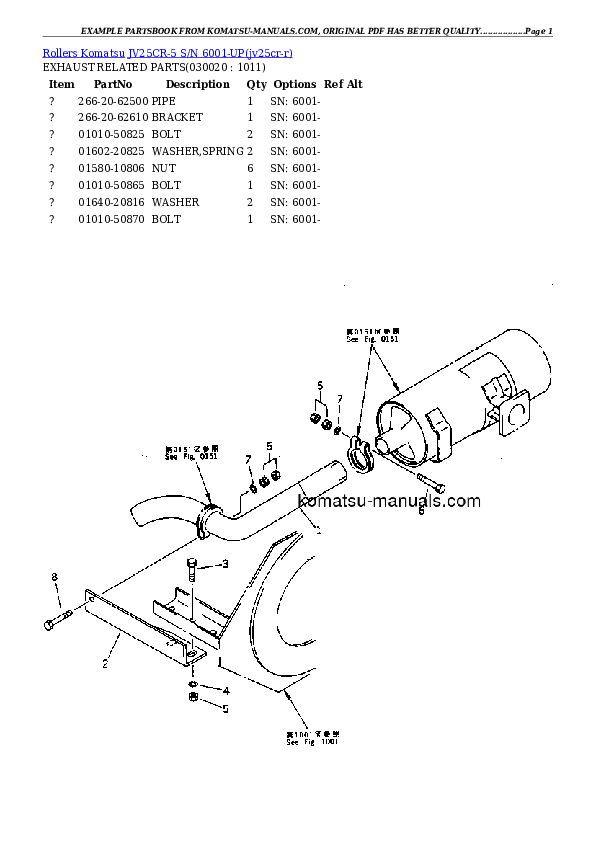 Komatsu jv25cr-5 parts books rollers download Komatsu jv25cr-5 parts books rollers download