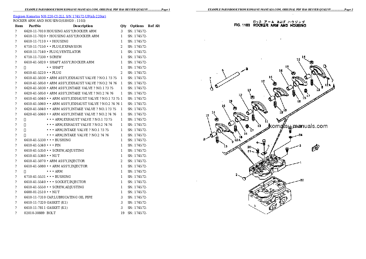 Komatsu nh-220-ci-2ll parts books engines download Komatsu nh-220-ci-2ll parts books engines download