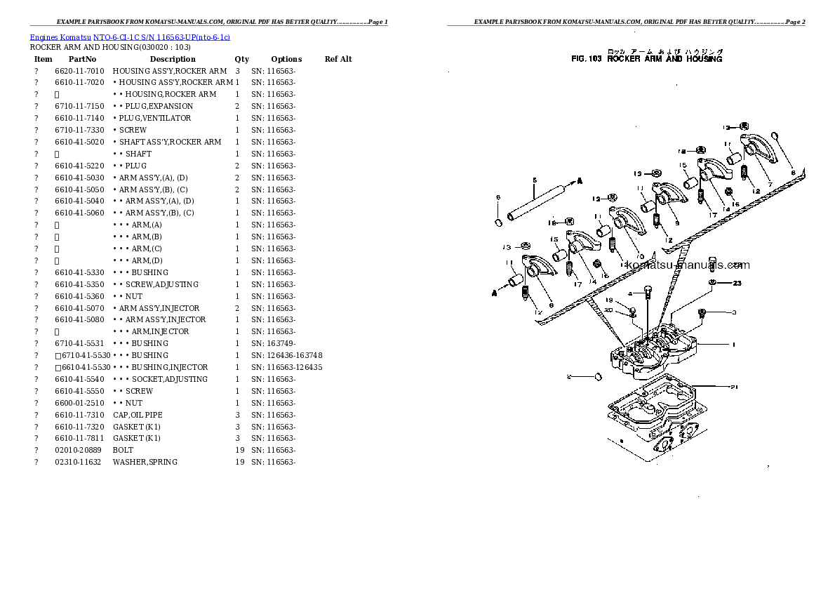 Komatsu nto-6-ci-1c parts books engines download Komatsu nto-6-ci-1c parts books engines download