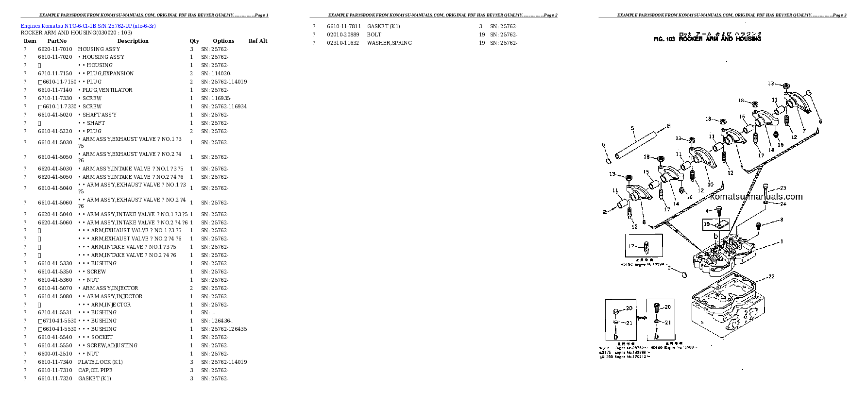 Komatsu nto-6-ci-1b parts books engines download Komatsu nto-6-ci-1b parts books engines download