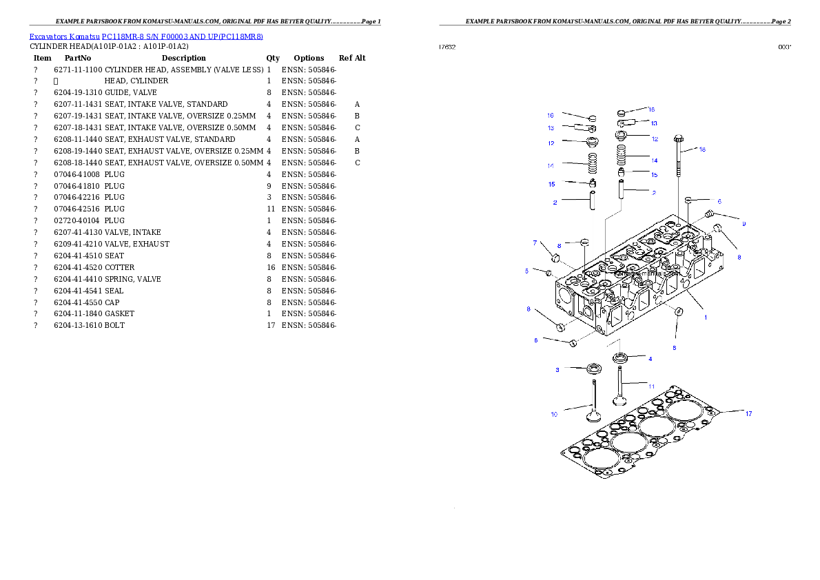 Komatsu pc118mr-8 parts books excavators download Komatsu pc118mr-8 parts books excavators download