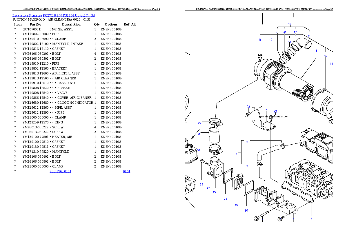 Komatsu pc27r-8 parts books excavators download Komatsu pc27r-8 parts books excavators download