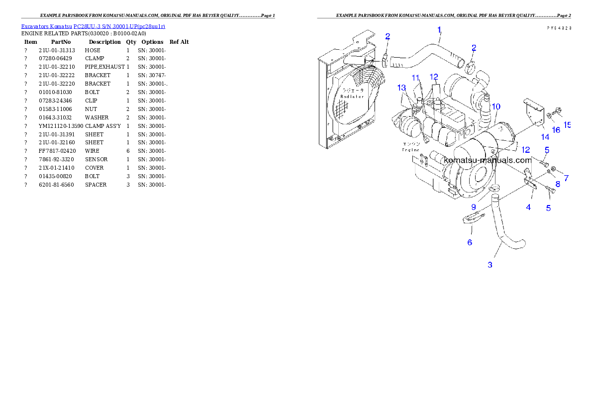 Komatsu pc28uu-3 parts books excavators download Komatsu pc28uu-3 parts books excavators download