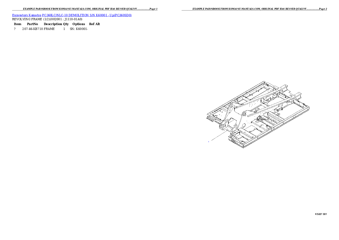 Komatsu pc360lc/nlc-10 demolition parts books excavators download Komatsu pc360lc/nlc-10 demolition parts books excavators download