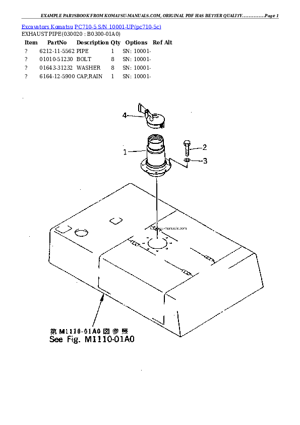Komatsu pc710-5 parts books excavators download Komatsu pc710-5 parts books excavators download
