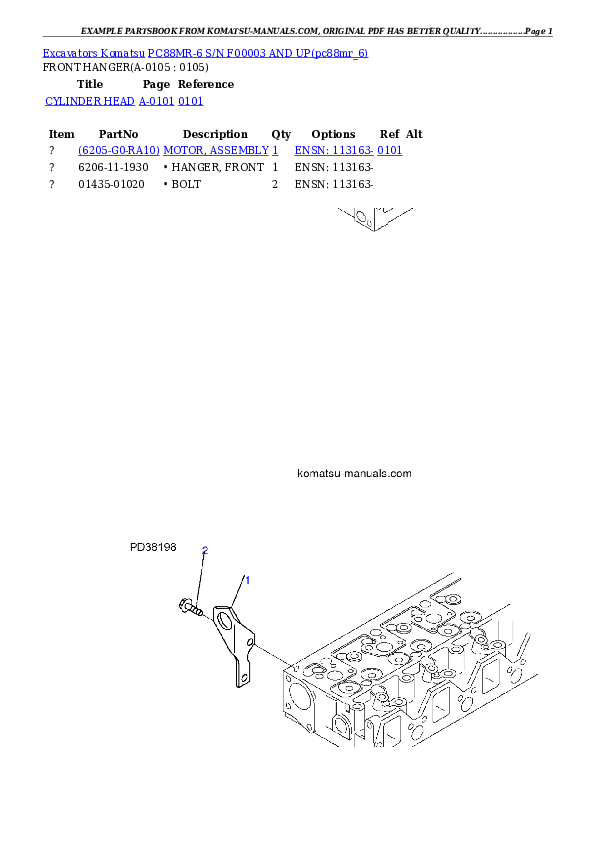 Komatsu pc88mr-6 parts books excavators download Komatsu pc88mr-6 parts books excavators download