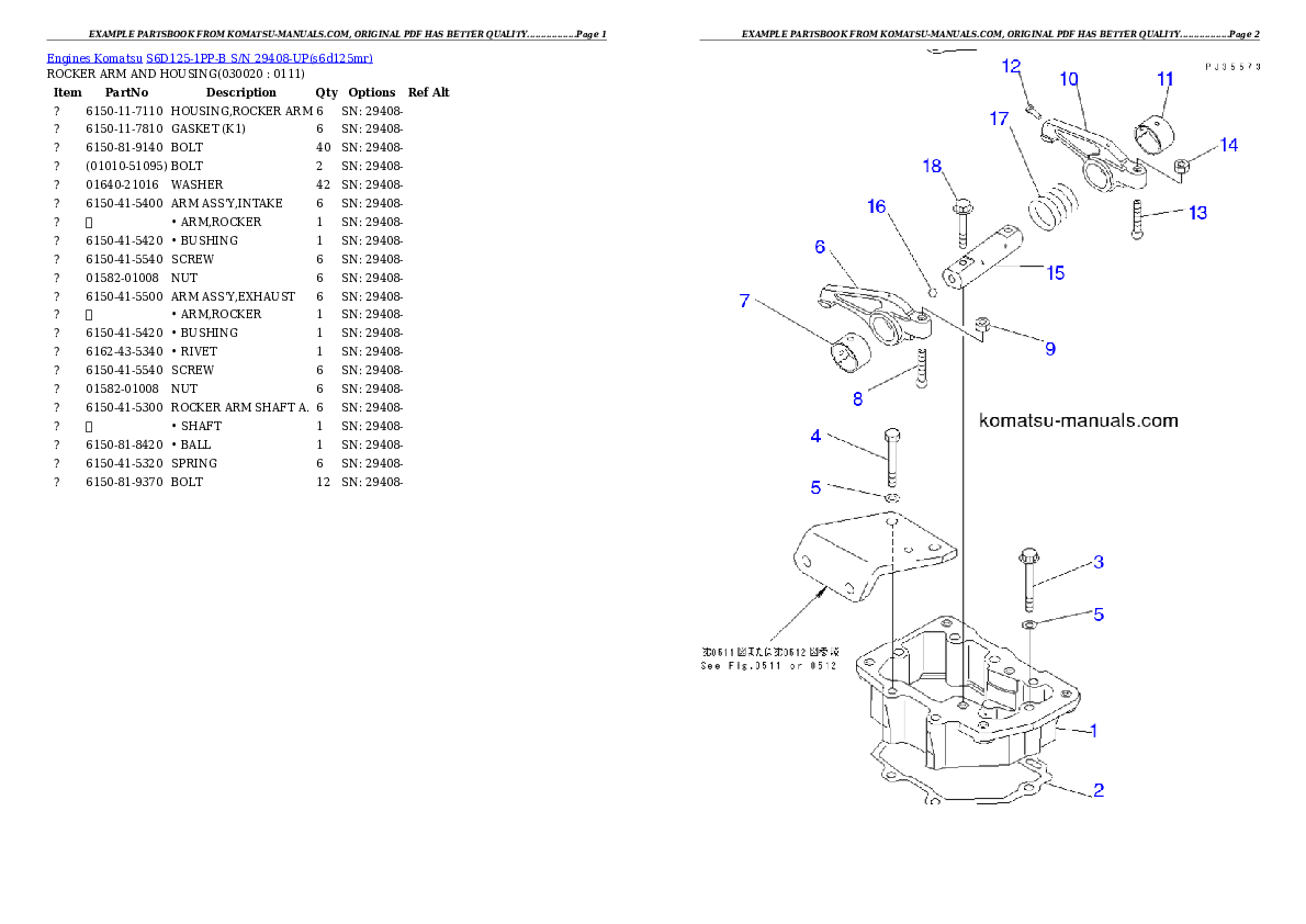 Komatsu s6d125-1pp-b parts books engines download Komatsu s6d125-1pp-b parts books engines download