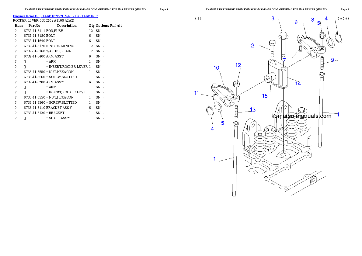Komatsu saa6d102e-2l-ka parts books engines download Komatsu saa6d102e-2l-ka parts books engines download