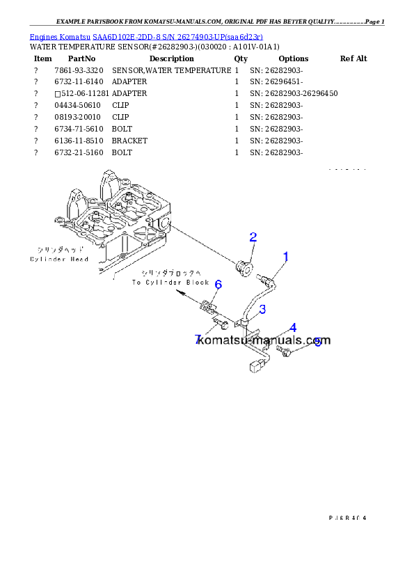 Komatsu saa6d102e-2dd-8 parts books engines download Komatsu saa6d102e-2dd-8 parts books engines download