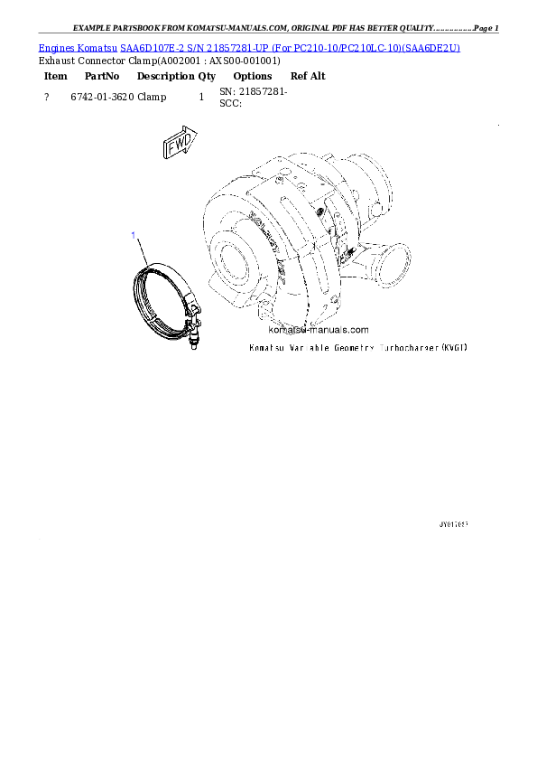 Komatsu saa6d107e-2 parts books engines download Komatsu saa6d107e-2 parts books engines download