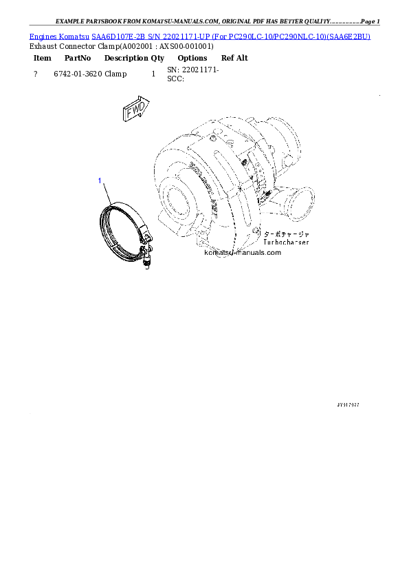 Komatsu saa6d107e-2b parts books engines download Komatsu saa6d107e-2b parts books engines download