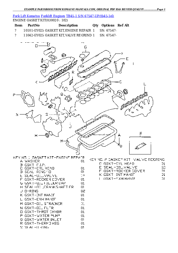 Komatsu tb45-1 parts books engines download Komatsu tb45-1 parts books engines download
