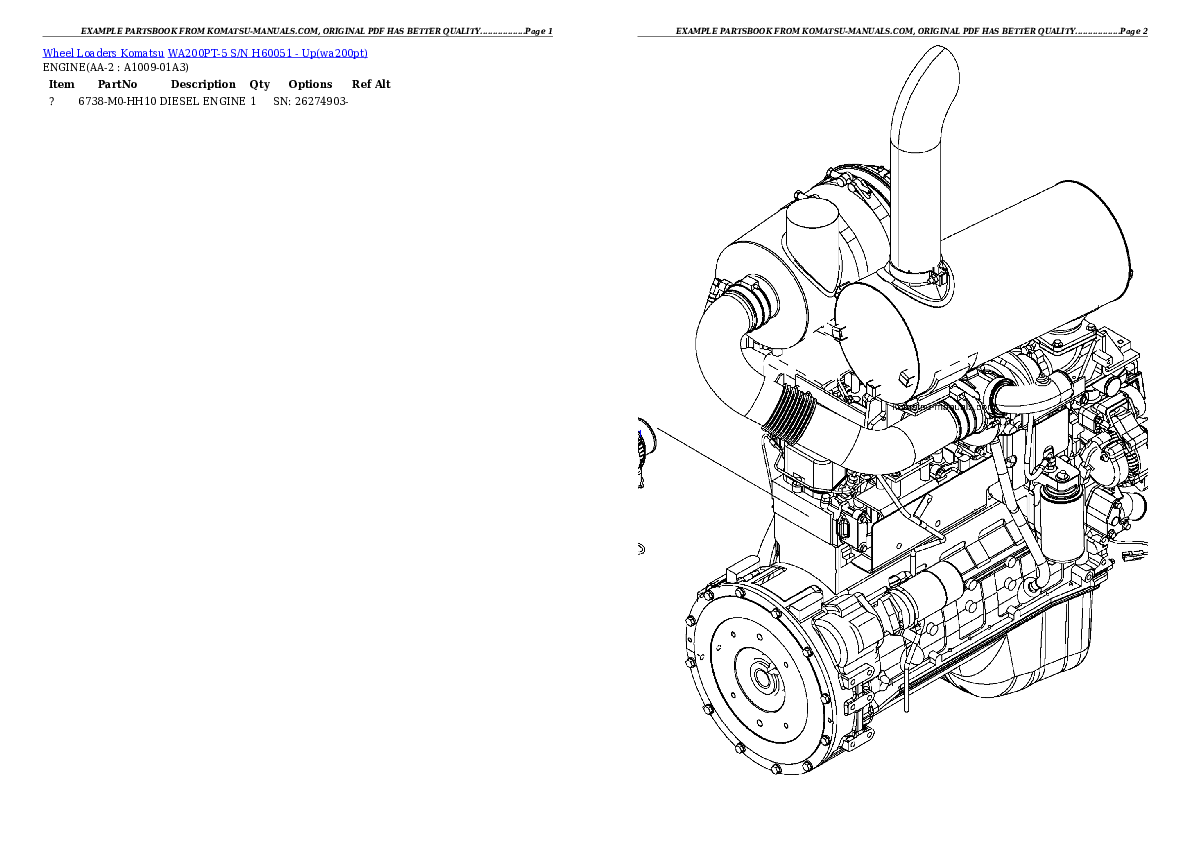 Komatsu wa200pt-5 parts books wheel loaders download Komatsu wa200pt-5 parts books wheel loaders download