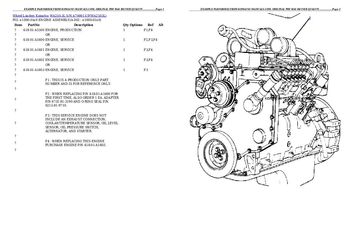 Komatsu wa250-3l parts books wheel loaders download Komatsu wa250-3l parts books wheel loaders download