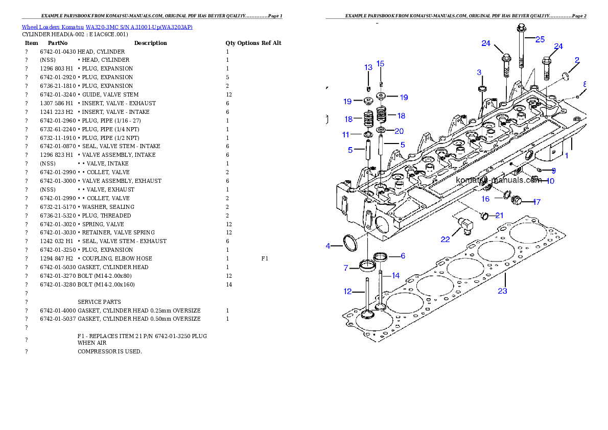 Komatsu wa320-3mc parts books wheel loaders download Komatsu wa320-3mc parts books wheel loaders download