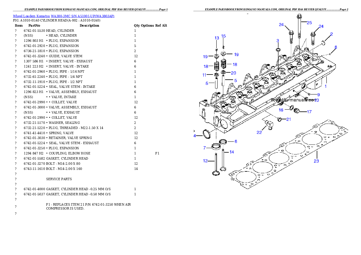 Komatsu wa380-3mc parts books wheel loaders download Komatsu wa380-3mc parts books wheel loaders download