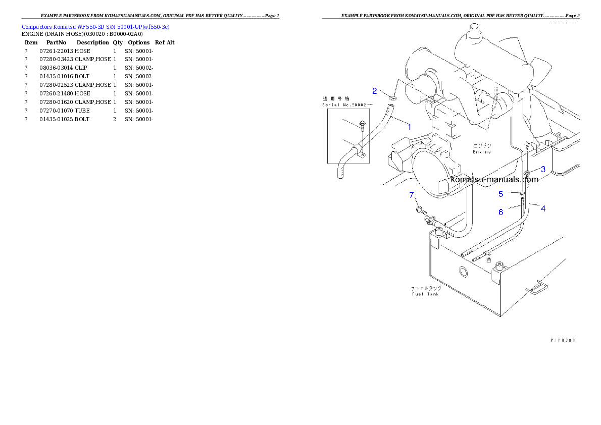 Komatsu wf550-3d parts books other download Komatsu wf550-3d parts books other download